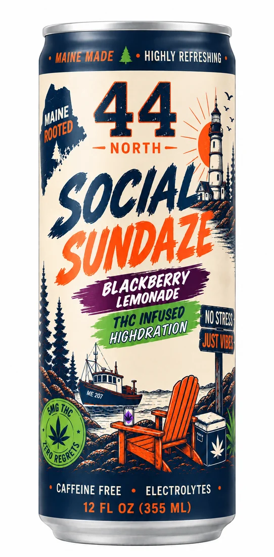 Blackberry Lemonade Social Sundaze slim can