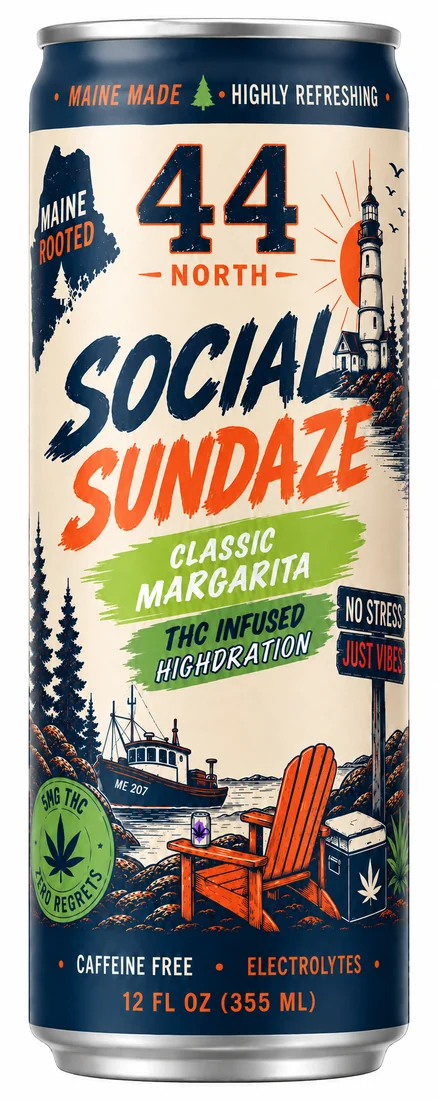 Classic Margarita Social Sundaze slim can