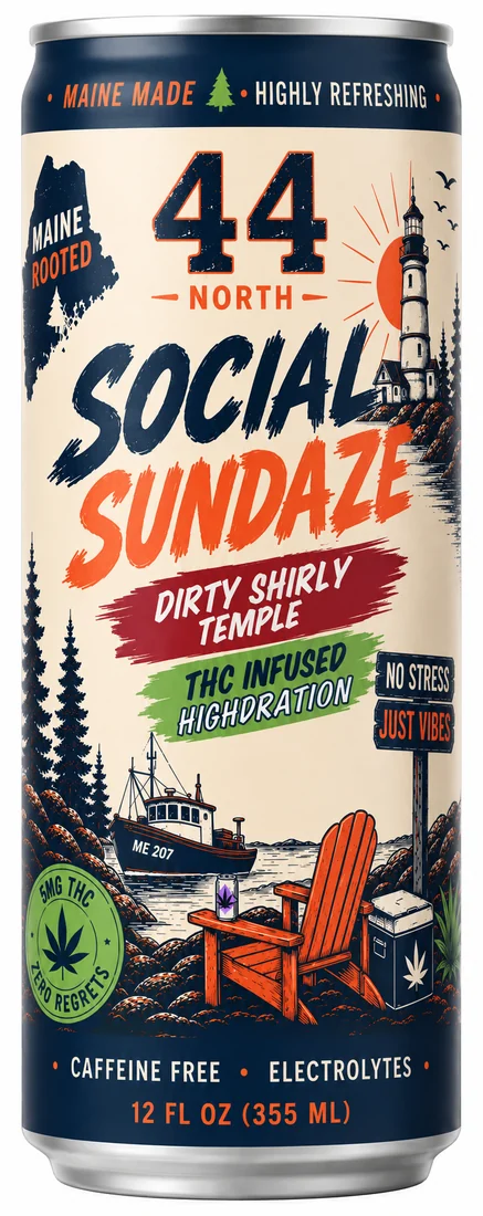 Dirty Shirly Temple Social Sundaze slim can