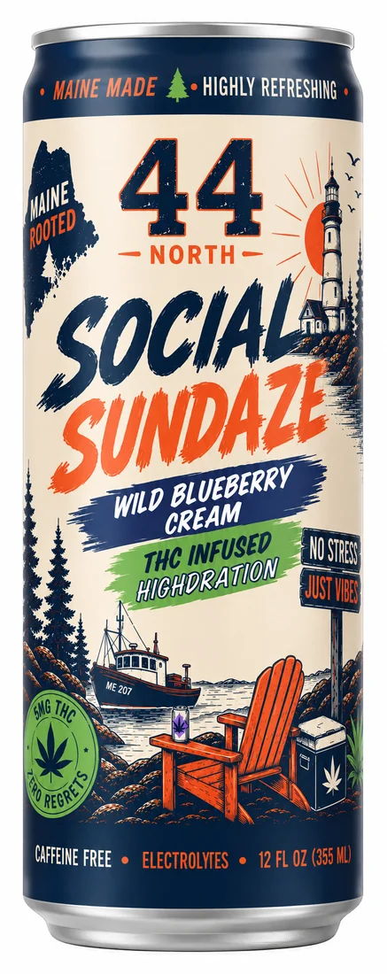Wild Blueberry Cream Social Sundaze slim can